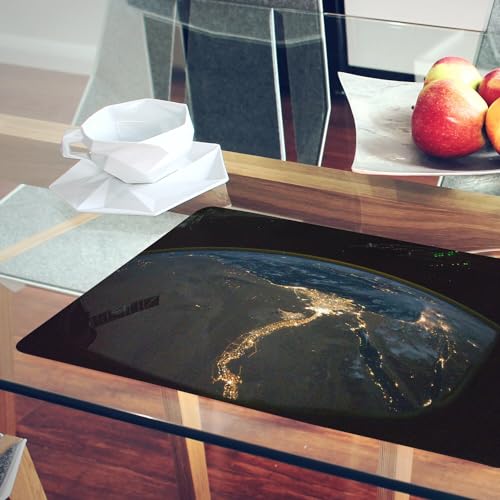 Dessous en liège napperons ISS Terre de nuit pour table de salon