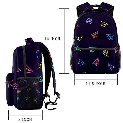 Sac à dos ado vaisseau spatial multicolore fille garçon collège