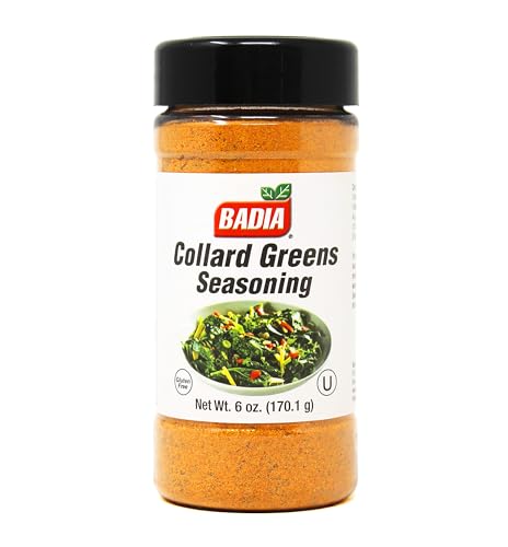 Badia Collard Greens Seasoning 6 oz – Savory Southern Spice Blend for Greens, Soups, Stews & Veggies