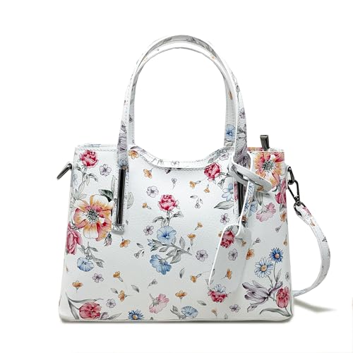 Borsa di grandezza media a mano made in italy realizzata in vera pelle