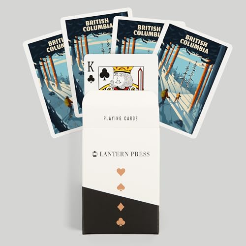 Lantern Press British Columbia Naipes Póker 52 Cartas miniatura 6