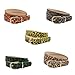Fashion 2000s Belt With Animal Print And Candy Color Adjustable Strap For Dresses Jeans Party Essential Waistband