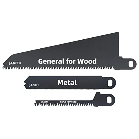 Replacement Electric Hand Saw Blade Combo Set, Compatible for Black+Decker SC500/PHS550B Navigator Saw, Wood Metal Plastic Cutting Blade 3-Piece Cover