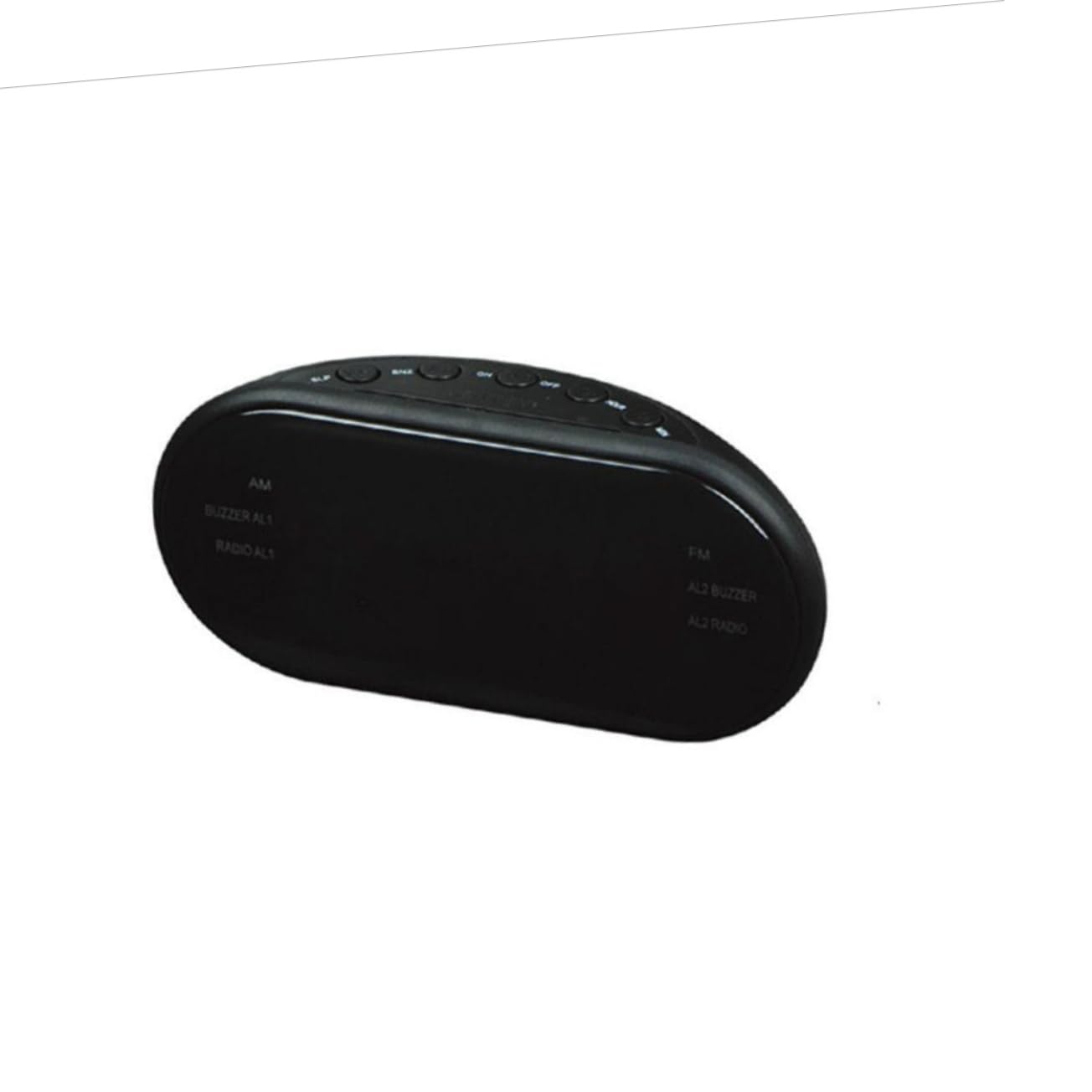 Radio Reloj Digital Despertador para Noche con Doble Alarma, Pantalla Curva Grande Roja, FM y Am, Función Repetición y Temporizador de Apagado para Dormitorio