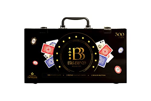 Image of Big Blind 300 Pieces Poker Chips Setfor Adult