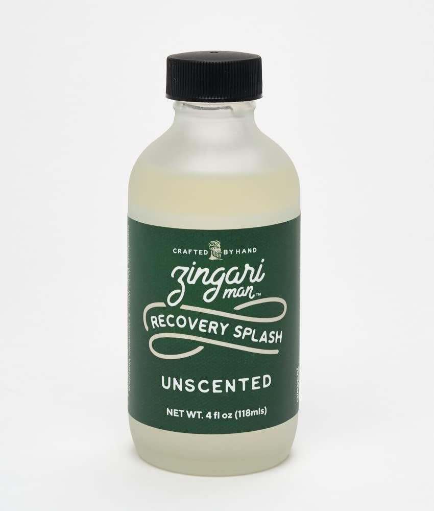 Zingari Man - The Unscented Recovery Splash - Mens Skin Care Aftershave Products - Moisturizer and Body Lotion Wash - Hydration Primer With Cologne and Oil Blend - Sensitive Shaving Treatment