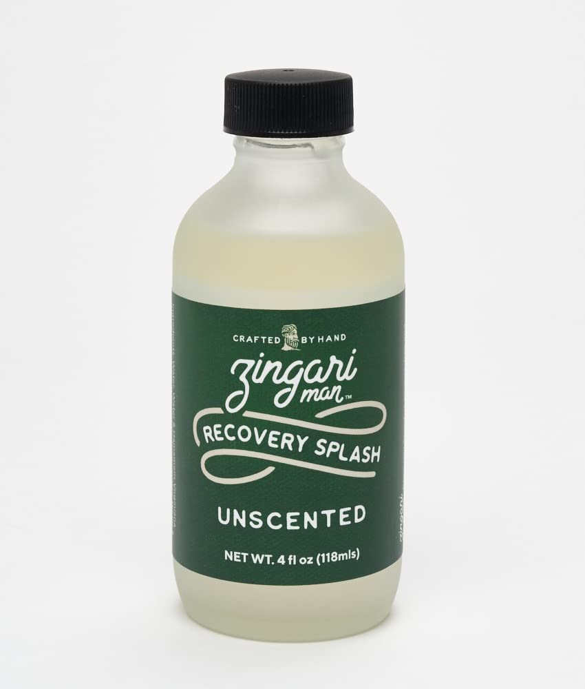 Zingari Man - The Unscented Recovery Splash - Mens Skin Care Aftershave Products - Moisturizer and Body Lotion Wash - Hydration Primer With Cologne and Oil Blend - Sensitive Shaving Treatment