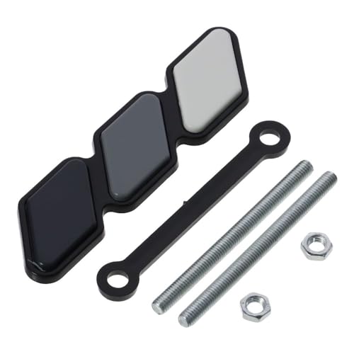 Image of BYOBYO Grille Decor Badge, Car Emblem Decoration Car Assessories Parts Compatible with Toyota, for Tacoma, for Tundra, for Rav4(Gray), 10.2x2.5cm