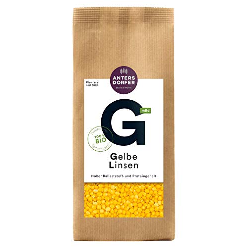 Antersdorfer Mühle Bio Gelbe Linsen, 500g Packung