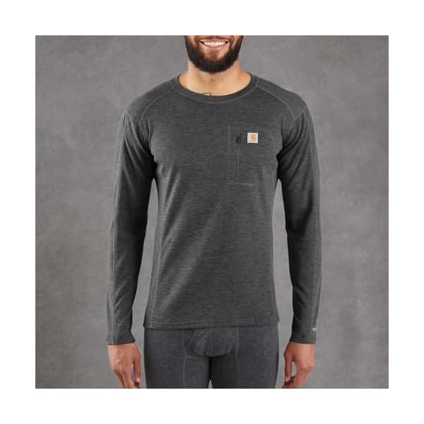 Carhartt Men's Base Force Heavyweight Thermal Base Layer Long Sleeve Pocket Shirt - Image 3