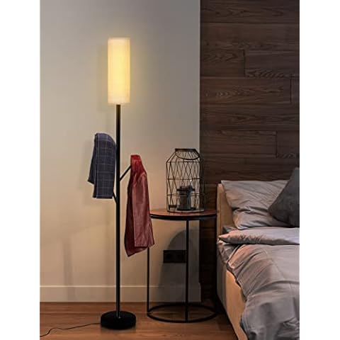 Kariosid Modern Floor Lamp for Living Room,67" LED Floor Lamp with Remote,Dimmable RGB Clothes Hanging Standing Lamp-Remote & WiFi APP Controlled for BedroomOffice,(Includes 9W Bulb) Cover