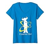 Womens Jamiroquai Official Cosmic Girl Buffalo Logo V-Neck T-Shirt