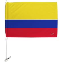 Copa America 2024 Colombia Car Flag Bandera Para Carros De Colombian Decor For Window Clip Pole FIFA Sports Fan Gifts World Cup 2026 Football Poster Soccor League Patriotic Decorations Made in USA