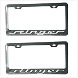 Qptimum Stinger Racing Stainless-Steel License Plate Frame Cover Carbon Fiber (2)