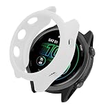 kwmobile Cover Lunotto Orologio Compatibile con Garmin Forerunner 570 42mm Cover - Custodia Telaio Schermo Smartwatch Fitness Tracker - bianco