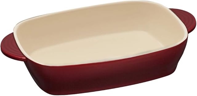 RESTO Rectangular Baking Dish 1.8l - Small Baking Dish For Oven - Ceramic Baking Dish - Small Lasagne Dish - Small Ceramic Oven Dish - Dishwasher Safe Ceramic Roasting Dish For Oven 200x63x330 Mm