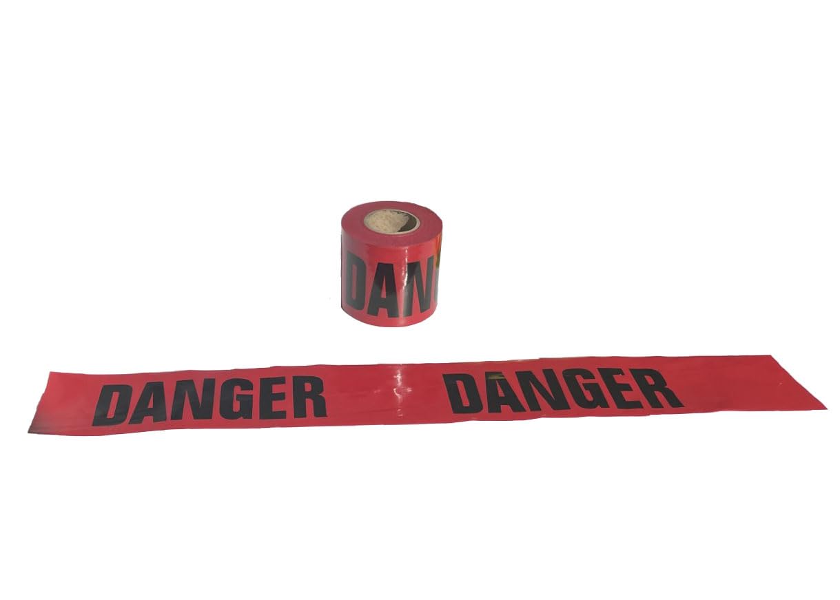 3 in x 1000 Ft 3 mil Barricade Safety Tape Caution Yellow/Black Print