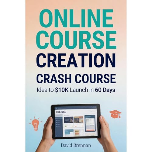 Online Course Creation Crash Course Audiolibro Por David Brennan arte de portada