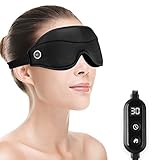 DR.PREPARE 3 in 1 Heated Massage Eye Mask, 3D Contoured Eye Massager for Dry Eyes with 3 Vibration...