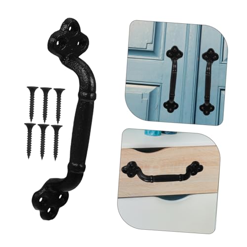Tirador de puerta vintage de hierro fundido para renovar tus muebles de madera con estilo rústico 4