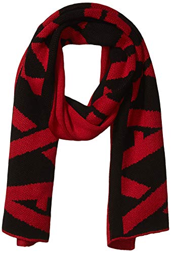 A|X Armani Exchange Men's Two-Color A|X Scarf, scarlet sage/black, TU