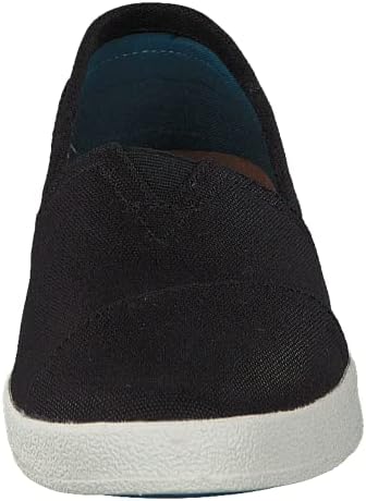 TOMS Women's 10006322 Black Coated Canvas Avalon' Fashion Sneaker, 5 M US | Image 3