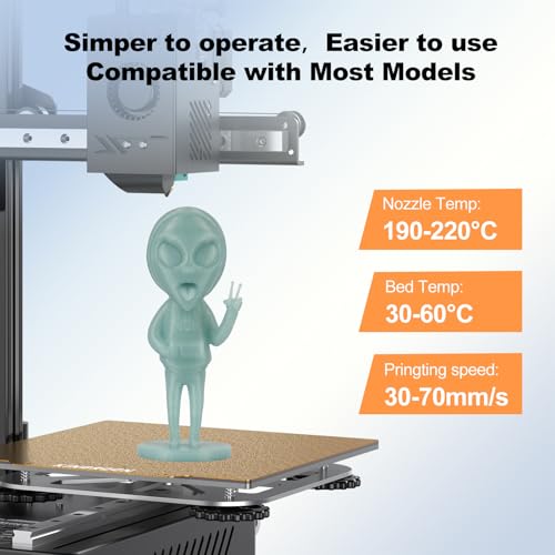 Image of Kingroon Glow in Dark 1.75mm PLA Filament, Fit Most FDM 3D Printers, Dimensional Accuracy + /- 0.03 mm, 1kg Spool(2.2lbs), Luminous PLA 3D Printer Filament - Sky Blue