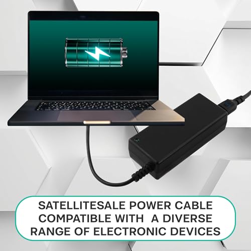 SatelliteSale 18AWG 2-Prong to Square/Round Connector AC Universal Replacement Power Cable Universal Wire PVC Black Cord 15 feet by SatelliteSale - Image 3