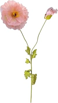 YZZY Faux 2 PCS Flower, Large Fake Flower for Home Decor, Artificial Flower for Greenery Arrangement, Fake Plant Flower for Wedding Party Festivals Coral Pink / 2pcs