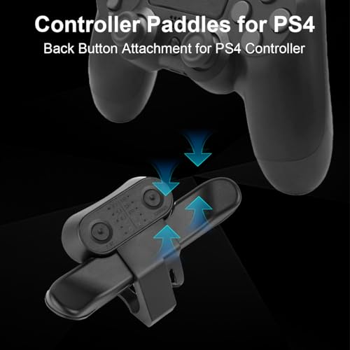 Elictech Controller Paddles Ps4 10 Key Mappings Ps4 Back Button Attachment For Ps4 Controller Plug And Play Support For Turbo Burst Function Memory Function Ergonomic thumb #3
