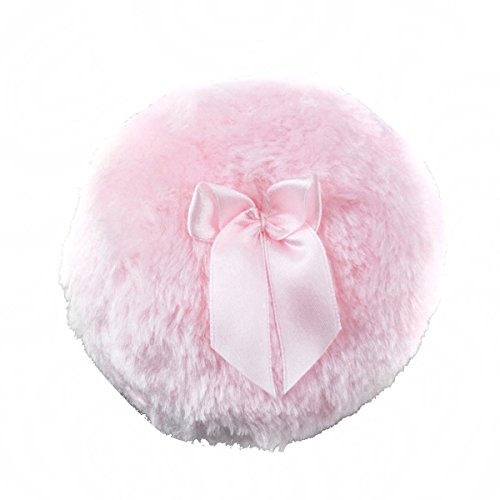 Haifly 2 Pièces 9 cm Portable Rond Bébé Enfants Talc Corps Poudre Bouffée Houppette à Poudre Puff Cover
