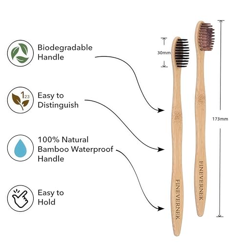 Cepillos de dientes de bambú suave para llevar de viaje o renovar el baño de tu hogar 2