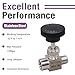 Napredak Gas Needle Valve 1/4 NPT Female x 1/4 NPT Male, Stainless Steel Industrial Control Valves for Oil and Water, 1PC