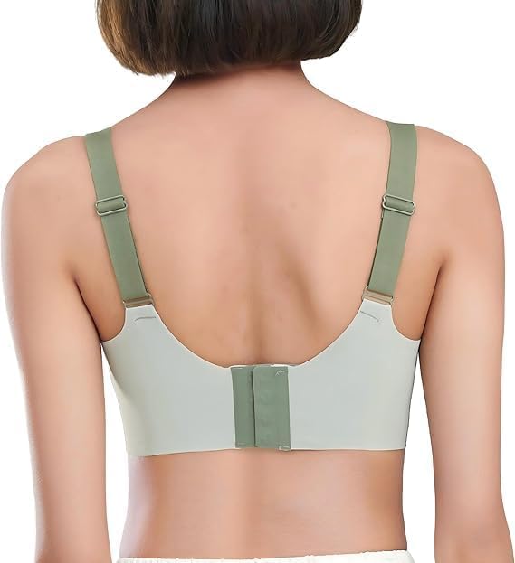 Image of Jalodari Women's Seamless Sports Bra | Padded Full Coverage | Medium Support Activewear Bra for Yoga, Gym