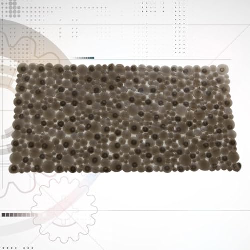Alfombra antideslizante para baño con ventosas de PVC seguro y diseño de masaje de pies para hogar 7