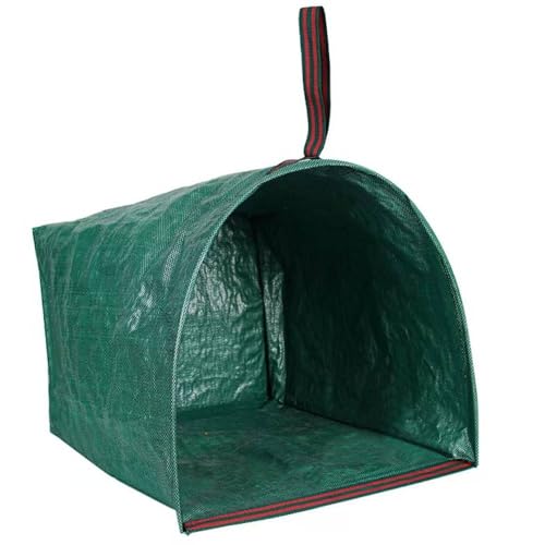 RISETEX 200 L Gartenmüllsäcke - Wiederverwendbare Gartentaschen mit Griffen，Gartenabfallsack für Laub & Grünschnitt, Gartenwerkzeug mit Griff
