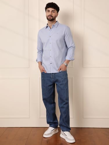 Image of WROGN Men's Linen Blend Shirt | Solid Styles | Slim Fit