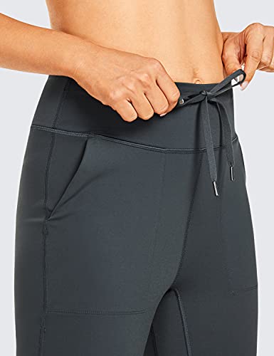 CRZ YOGA Mulher com sensação de treino de ioga Capri Joggers com bolsos na cintura alta calça alonga