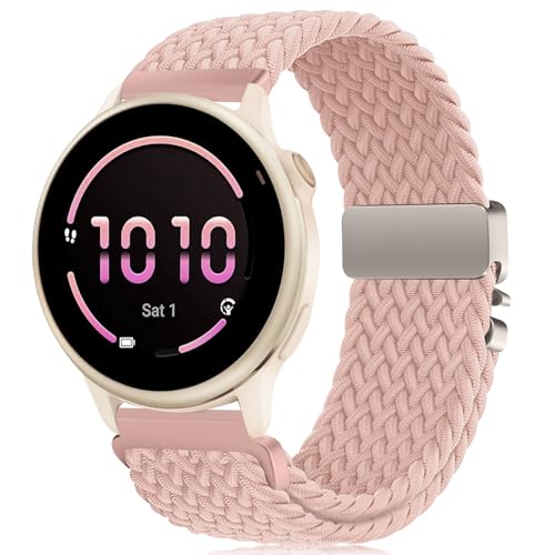 RUIMAYA Bracelet de Montre en Nylon Compatible avec Garmin Vivoactive 6/5/3/Venu 2 Plus, 20mm Bracelet Compatible avec Garmin Vivomove...