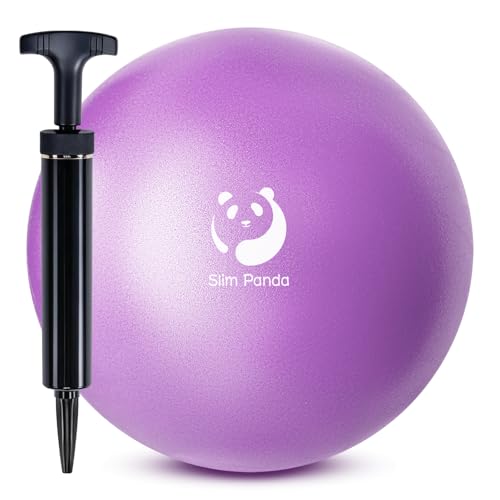 Image of Slim Panda Pilates Ball - 9 Inch Mini Exercise Ball for Pilates, Yoga, Balance, Stability, Core Training and Physical Therapy