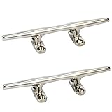 Amarine-made Stainless Steel Open Base Cleat - 4 Inch - 9995s4 (4“：2Pcs)