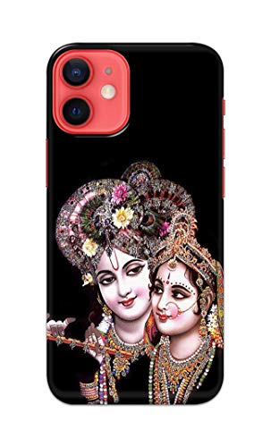 Image of PRINTFIDAA� Printed Hard Back Cover Case for Apple iPhone 12 | iPhone 12 Pro Back Cover (Radha Krishna) -2808
