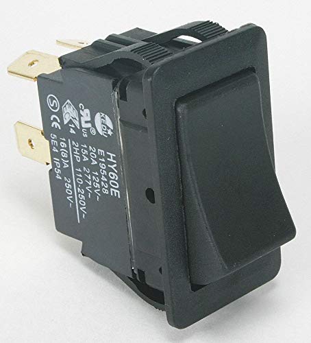 Rocker Switch, DPST, 4 Connections