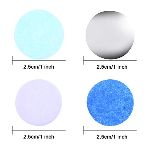 Image of TecUnite White Blue Confetti Round Tissue Paper Table Confetti Dots for Wedding Birthday Party Decoration Arts Craft DIY Scrapbooking, 1.76 oz (2.5 cm)