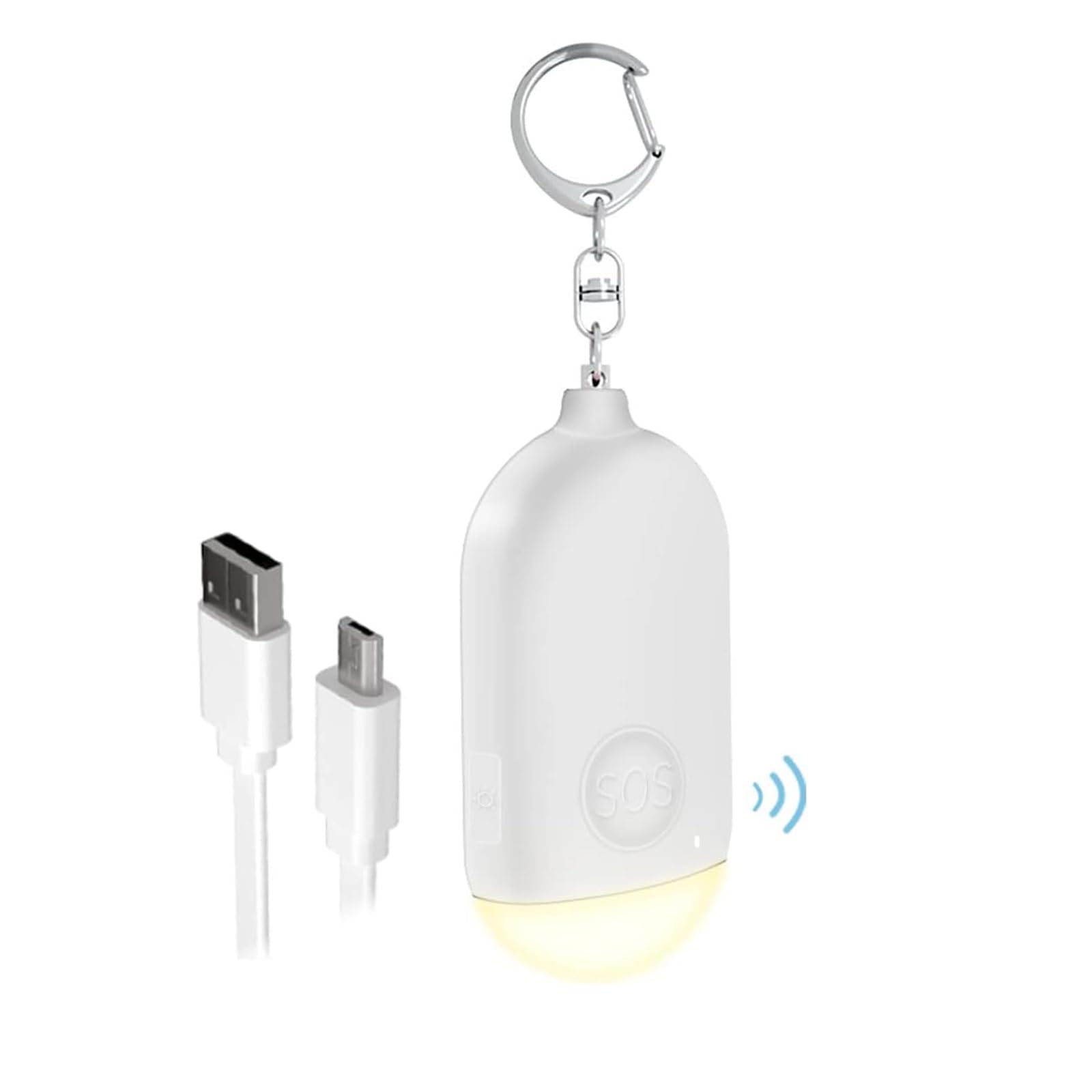 TERRIFI130dB Personal Safety Alarm with LED Light - Waterproof Keychain Personal Alarm for Women, Powerful Personal Safety Device, Emergency Security Safe Devices Key Chain Alarms for Kids Elderly