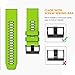 NotoCity Compatible with Fenix 6X Watchbands Silicone Sport Watch Strap for Fenix 5X/5X Plus/ 6X Pro/7X/ 3/3 HR/Tactix/Descent MK1/D2 Delta PX (Green-Black)