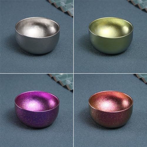 Tasses à thé en titane haut de gamme double paroi légères à large ouverture