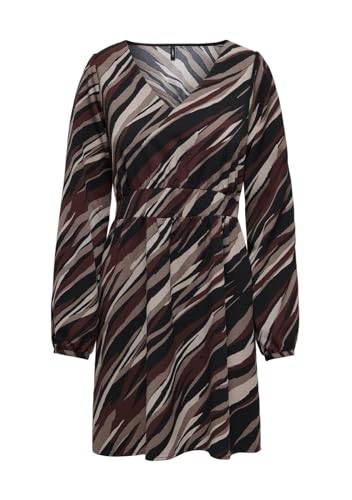 ONLY Onlnova Life Vis / Siri Dress AOP Robe OOP : 590 Motif Animal Rugueux Femme - vue 3
