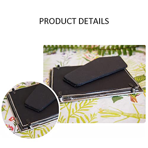 WYH Fotorahmen Legierungsfoto-Frame, Rechteck-Fotorahmen, Diamant-Nieten-Bilderrahmen, Studienschlafzimmer Wohnzimmer… – Bild 5