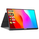 15.6ポータブルモニターノートパソコン用15.6インチ1080Pポータブルセカンドスクリーン外部トラベルモニター追加HDMIUSB電源エクストラモバイルコンピュータノートパソコンMacBook用セカンダリディスプレイ, AUSDOM SF15